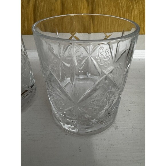 Dewar's Whisky/Scotch Rocks Glass - Embossed Trefoil Celtic Truth Knot Set Of 2 - Picture 4 of 10